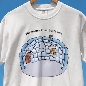 Club Penguin Igloo Shirt, Nostalgic Gaming Tee, Y2K Virtual World Comfort Colors