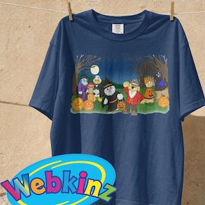 Webkinz Halloween Shirt, Kinzville Nostalgic Virtual Pet Tee, Retro 2000s Gaming Comfort Colors T-Shirt