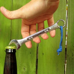 The Bottle Wrench Bottle Opener | Handmade from Real Metal Wrench | Unique Gift for Father&#39;s Day, Beer Guy, Son, Boyfriend, Garage, or Shop)