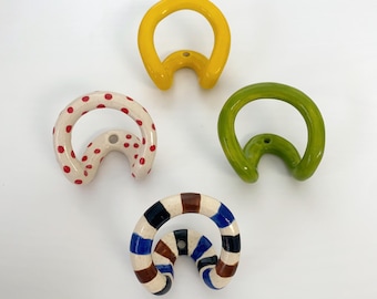Ceramic Towel Hook ceramic hook bathroom wall decor kitchen wall decor ceramic wall hook pottery wall hook mounted hook new home gift