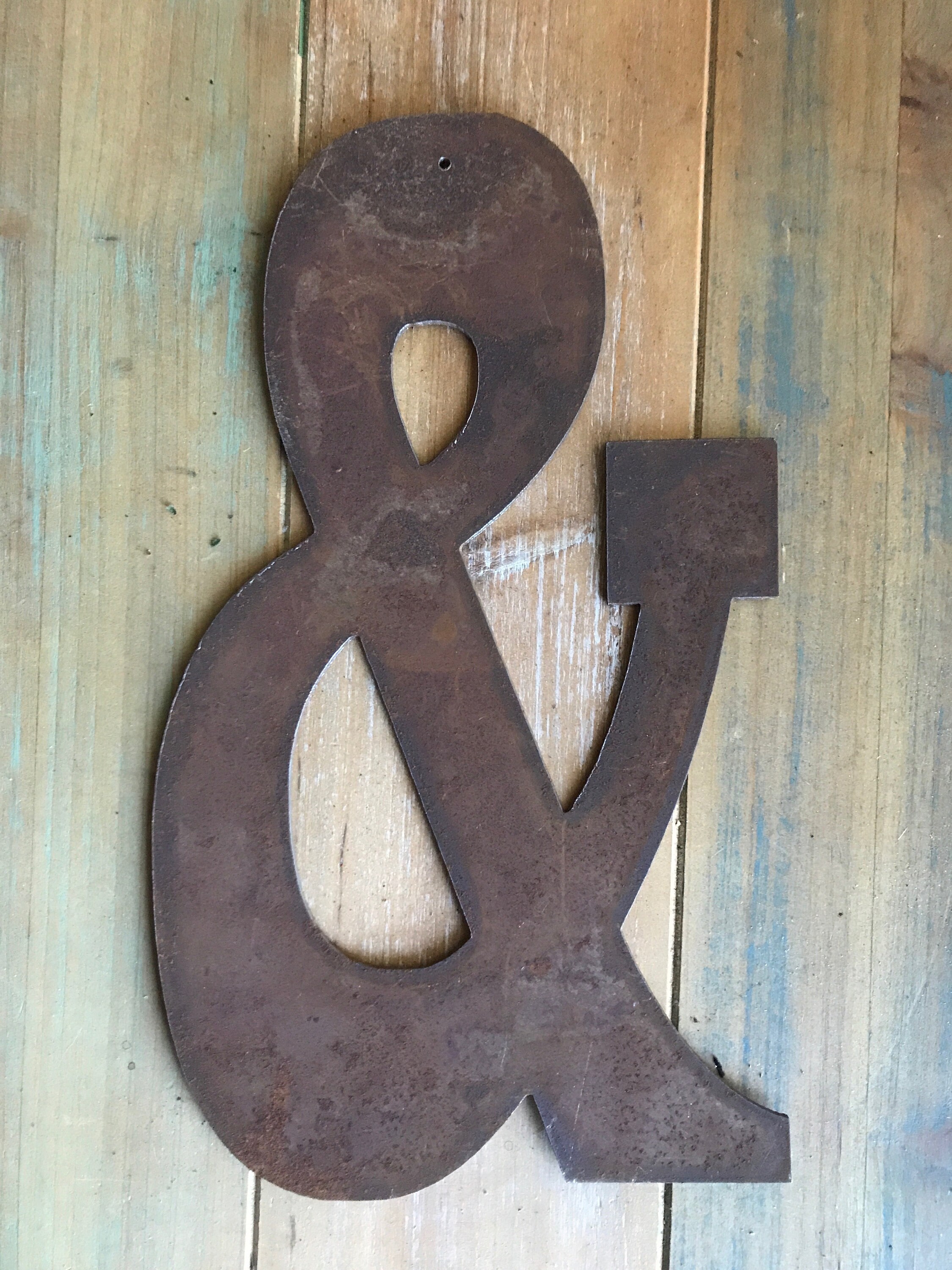 Ampersand & 8 Rusty, Rustic Metal Symbol Make Ampersand & 8 Rusty, Rustic Metal Symbol Make