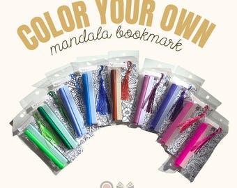 DIY mandala bookmark & pens