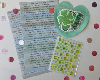 Stickers: quotes, rhinestones & plain