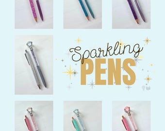 Pen set: diamond & glitter