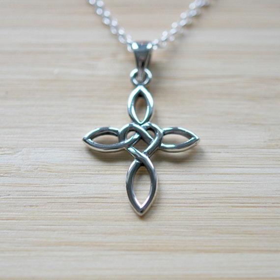 Sterling silver cross necklace