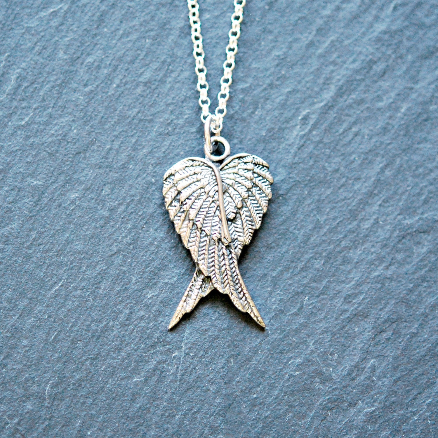 Angel necklace sterling silver Clearance
