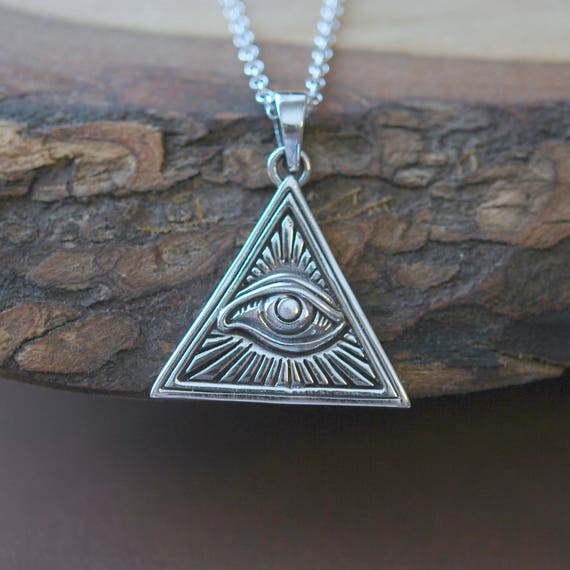 Sterling silver evil eye necklace