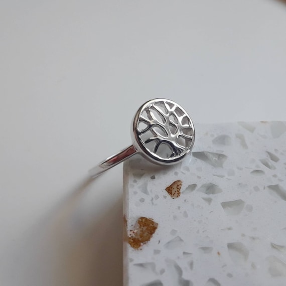Sterling silver tree ring
