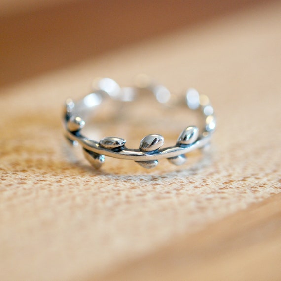 Sterling silver branch ring