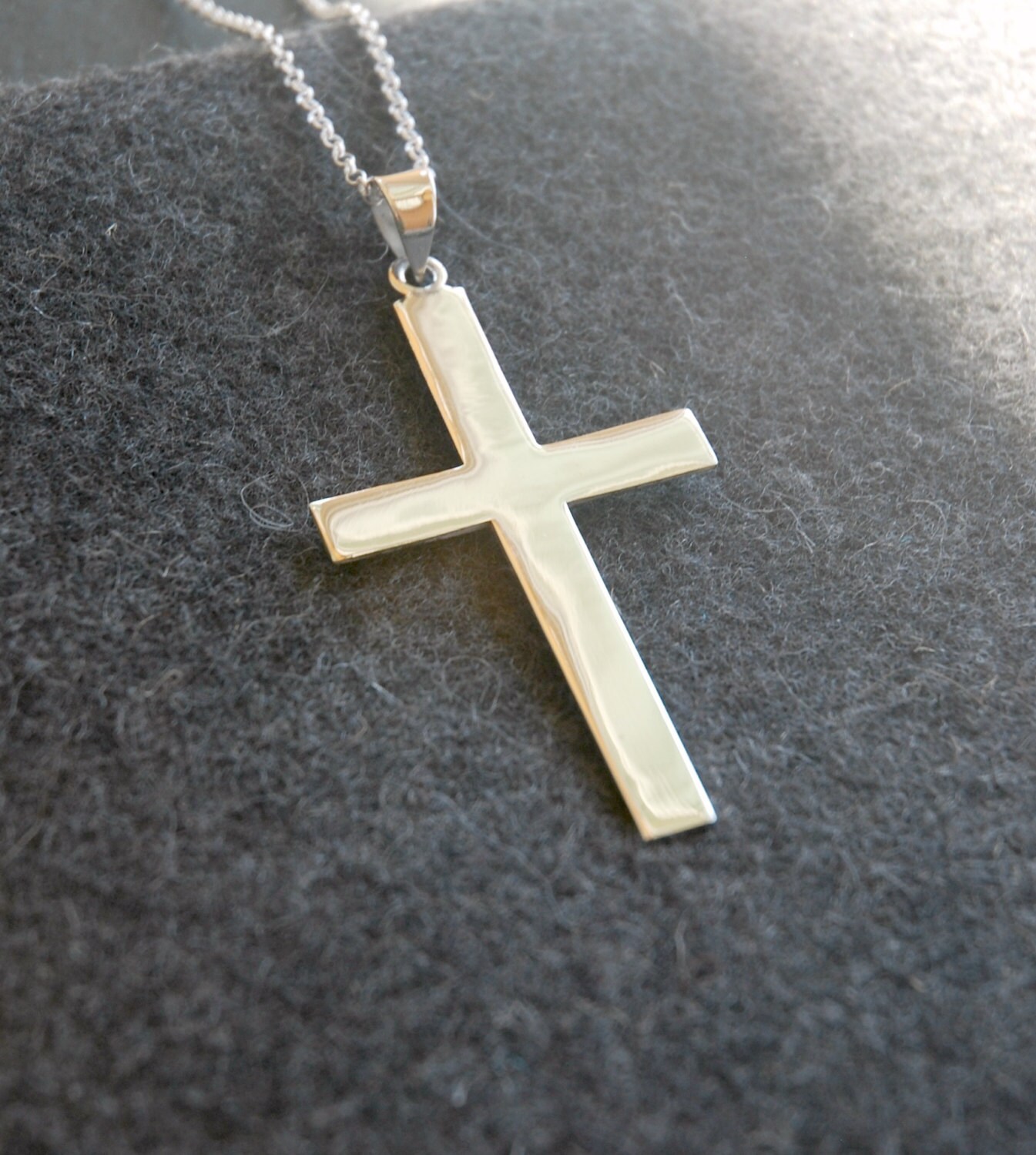 Extra large sterling silver cross Clearance