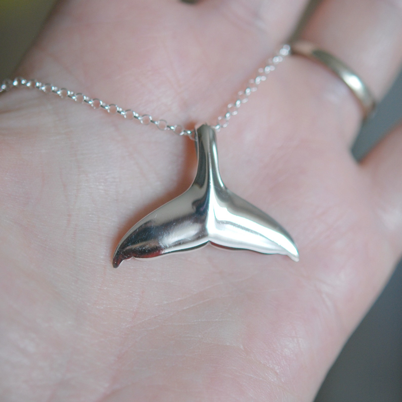 LES POULETTES Pendentif Argent 925 Queue De Baleine - Bijou Fantaisie De Créateur Français