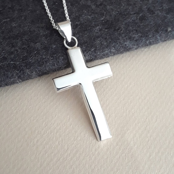 Sterling silver cross necklace