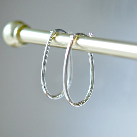 Sterling silver hoop earrings