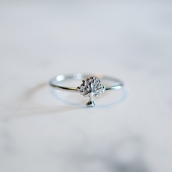 Sterling silver tree ring