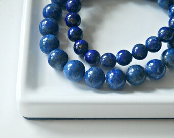 Lapis lazuli bracelet, blue gemstone bracelet, something blue, blue beaded boho bracelet, stacking bracelet, mens bracelet, lapis bracelet