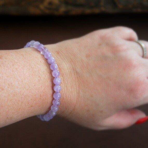 Lavender amethyst bracelet