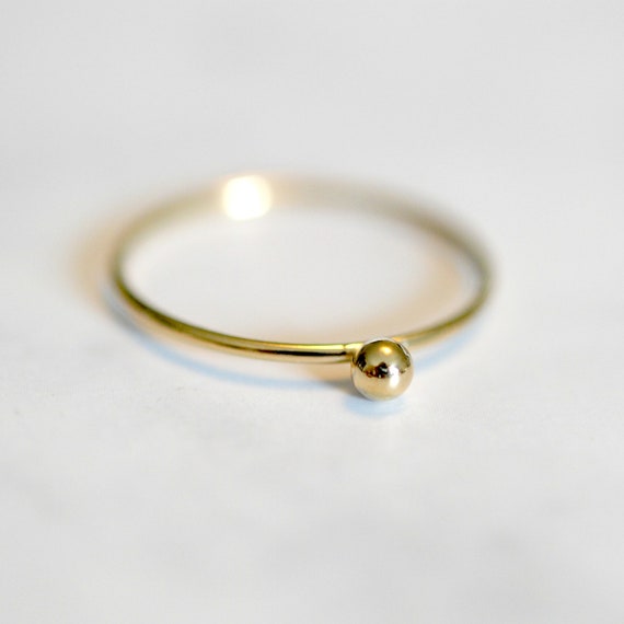 Gold ball ring