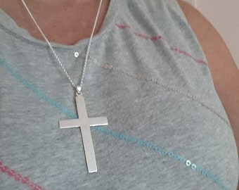 Extra large sterling silver cross clearance