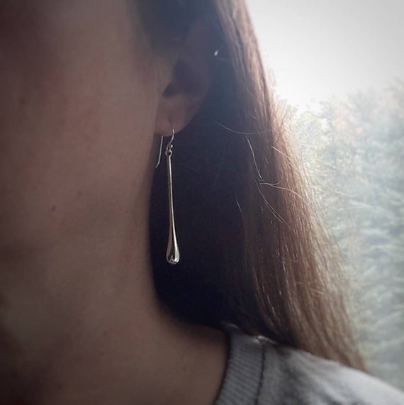 Sterling silver teardrop earrings