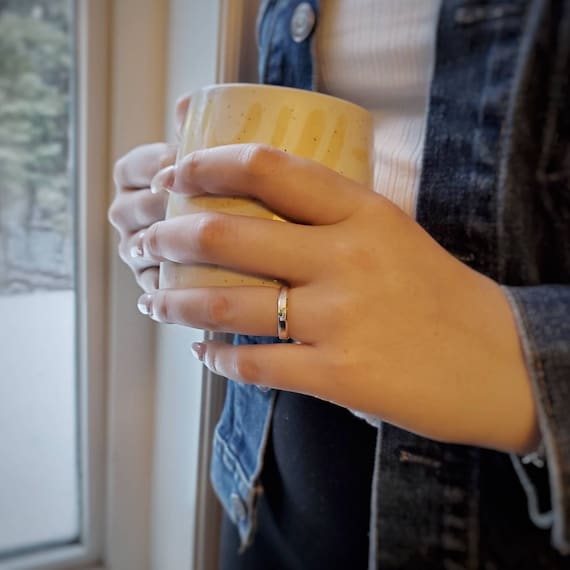 Sterling silver band ring