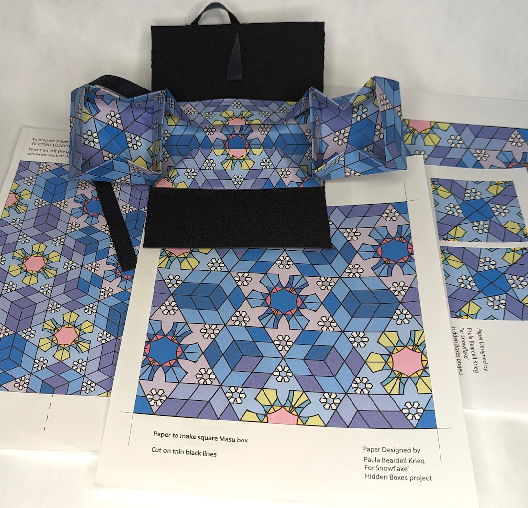 Workshop to Make Hidden Boxes Project, Snowflake Pattern - Etsy