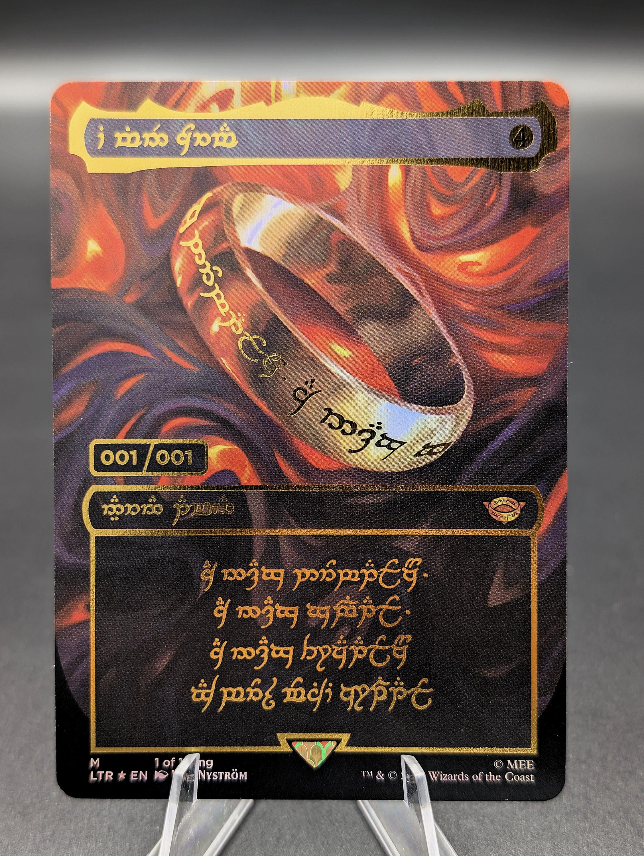 The One Ring 1/1 Foil Lord of the Ring - Magic the Gathering Mtg