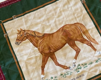 Camiseta acolchada con apliques vintage, talla extragrande, Quarterhorse Cottagecore