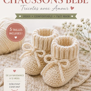 Strickanleitung für Babyschuhe, einfache Fäustlinge für Neugeborene, anfängerfreundlich, 5 Größen (Digitaler Download)