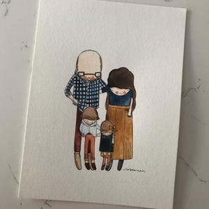 Custom Watercolor Family Portrait
