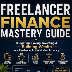 Freelancer Finance Mastery Guide Ebook | Budgeting, Taxes, Saving & Investing for Variable Income | PDF