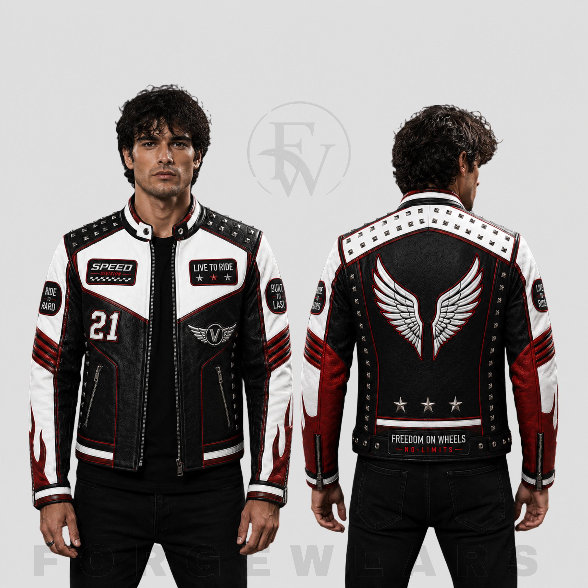 Marlboro レザー バイカースーツ Marlboro racing leather jacket - Etsy 日本