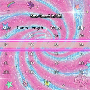 Star Strap Pants Y2K Retro | Metal Detail Wide-Leg Trousers Harajuku Kawaii Unisex image 2