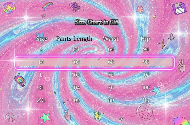 Star Strap Pants Y2K Retro | Metal Detail Wide-Leg Trousers Harajuku Kawaii Unisex image 2