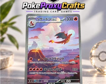 Pokemon-Japanese-scarlet-&-violet-151/charizard-ex-201 (proxy creato da un fan)