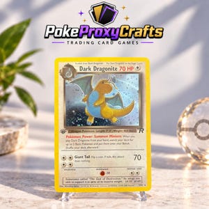 Dark Dragonite [1:a upplagan] #5 Pokémon Team Rocket (gjord av proxy-fans)