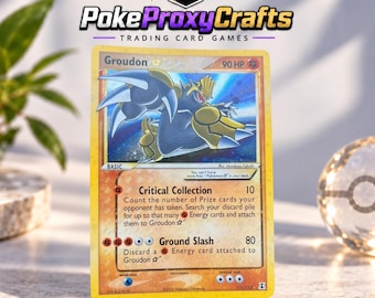 Groudon [Gold Star] #111 Pokemon Delta Species (proxy fan made)