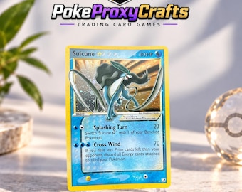 Suicune [Gold Star] #115 Pokemon Unseen Forces (proxy fan made)
