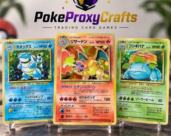 Pokémon Giappone, set base iniziale (proxy creato dai fan)