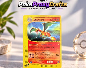 Charizard #6 Pokemon Expedition olografico (proxy realizzato da un fan)