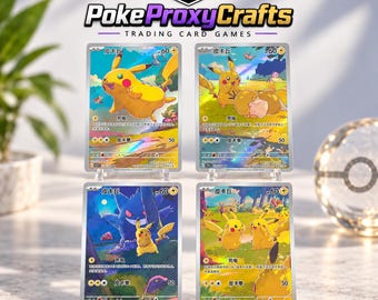 Pokemon Collect 151_Esclusive di Pikacu 170-173 (Proxy creato dai fan)