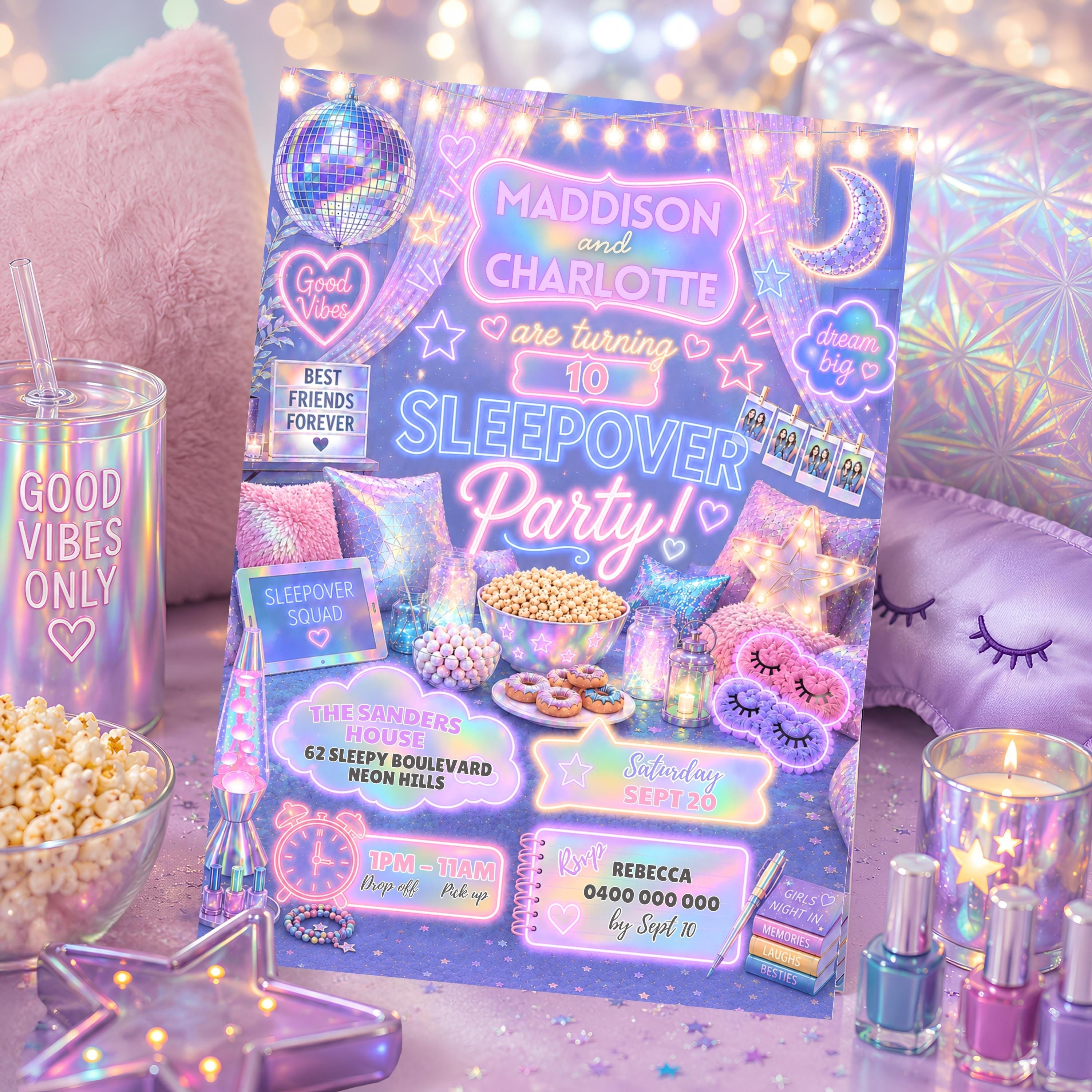 Sleepover Names - Etsy