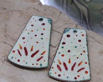 Enamel Copper Components~Weathered White Components~Gypsy Components