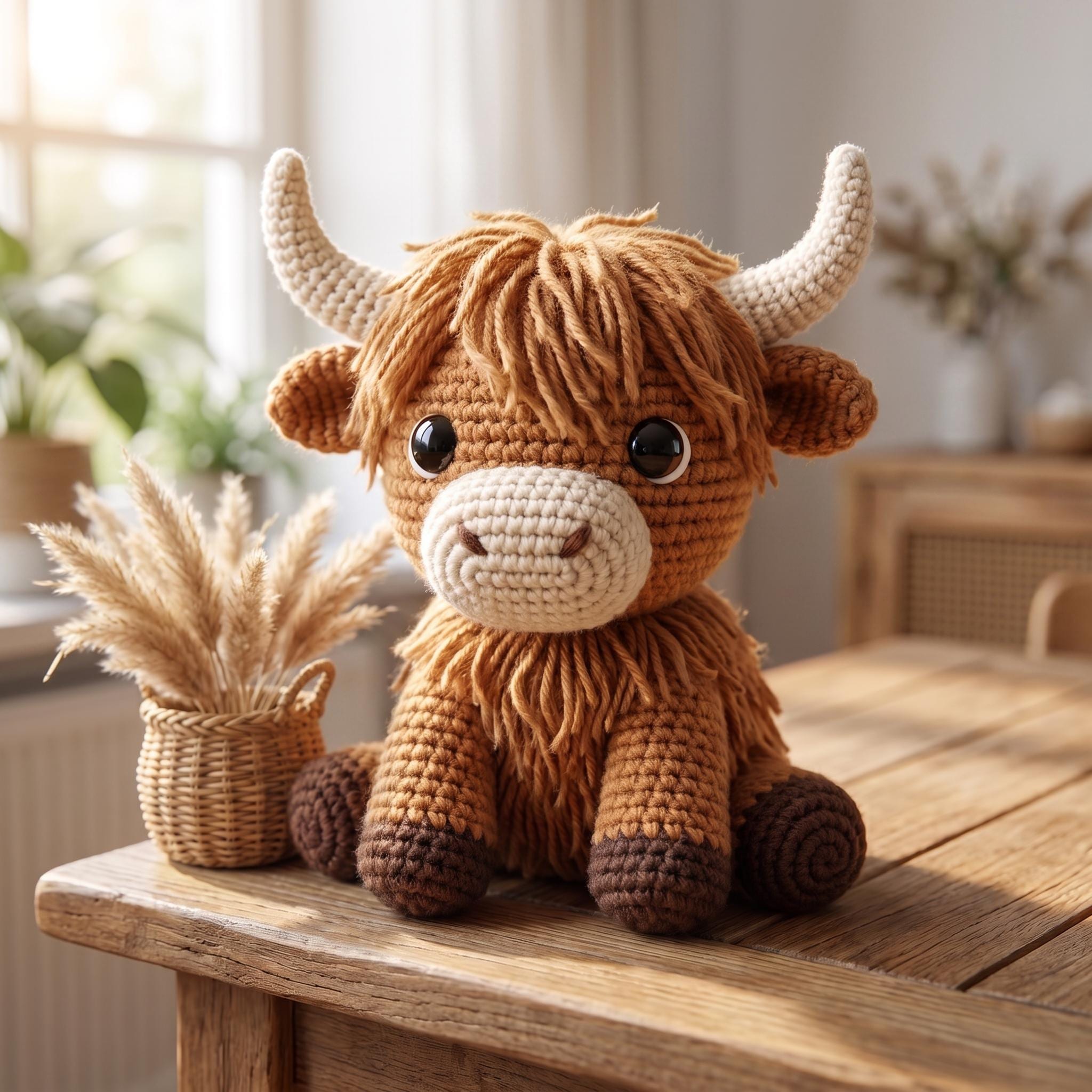 39 Highland Cow Crochet Patterns for Rustic, Fluffy Amigurumi Charm 2 Highland Cow Amigurumi Plush Tutorial