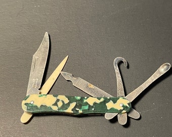 Miniature Purse-sized Celluloid and Metal Pocket Knife Czechoslovakia