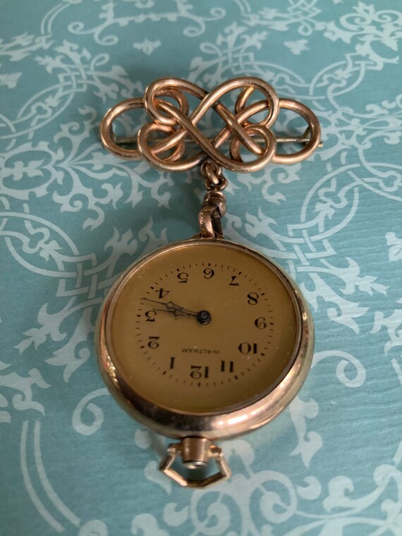WALTHAM ladies’ pocket watch pin watch 1920s 1930s