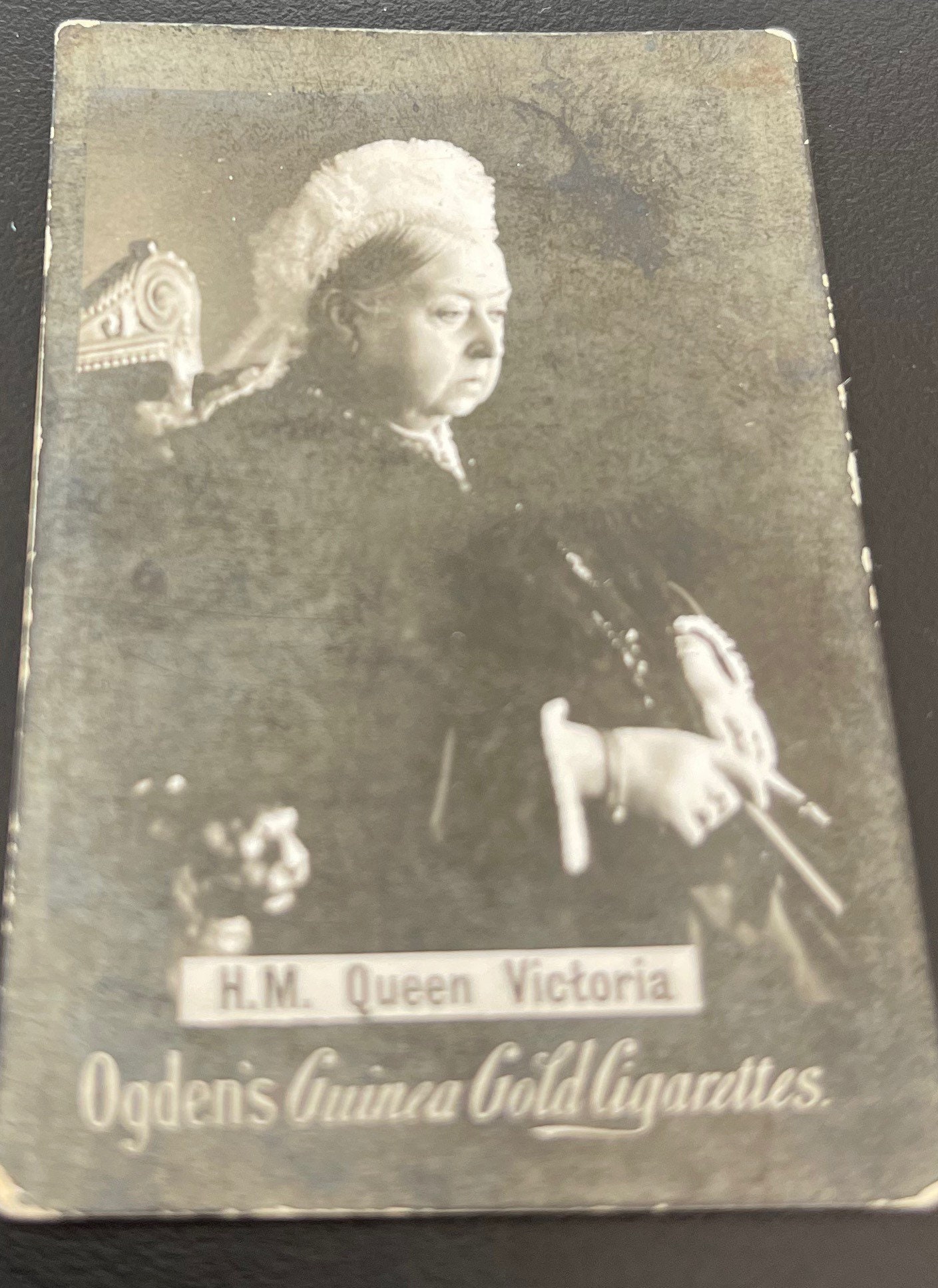 Her Majesty Queen Victoria Ogden's Guinea Gold Cigarettes Card 2.25 X 1.5  Inches British Royalty Antique Card