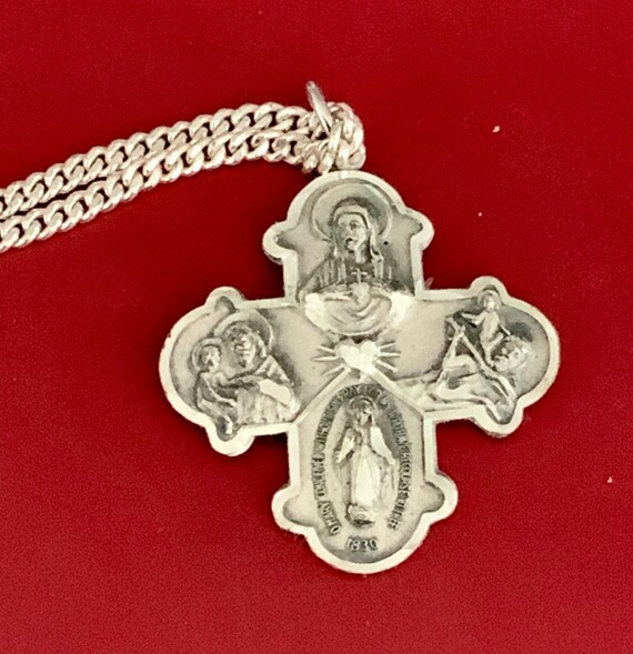 CREED STERLING Cross Jesus Mary and Joseph I am a