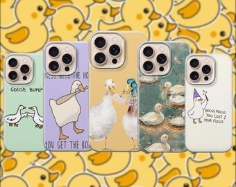 Duck Phone Case  Silly Cover for iPhone 17 Pro Max, 16E, 15, 14, 13 & Samsung S26 Ultra, S25 FE, A57, A56, Pixel 10, 9A