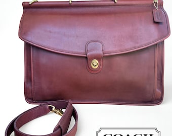Vintage Coach Beekman 5266 Briefcase Men Black Career Suitcase !no