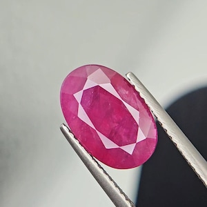 Natural Unheated & Untreated Tanzania Ruby - 4.60 Carat | 12 x 8 mm Oval Cut Loose Gemstone